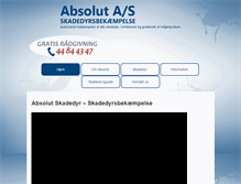 Tablet Screenshot of absolut-skadedyr.dk